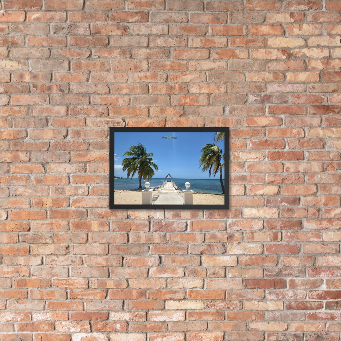 Half Moon's Crown - Picture of Jamaica black 12 x 18
