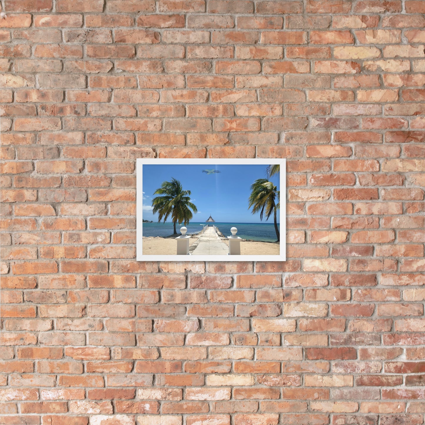 Half Moon's Crown - Picture of Jamaica white 12 x 18