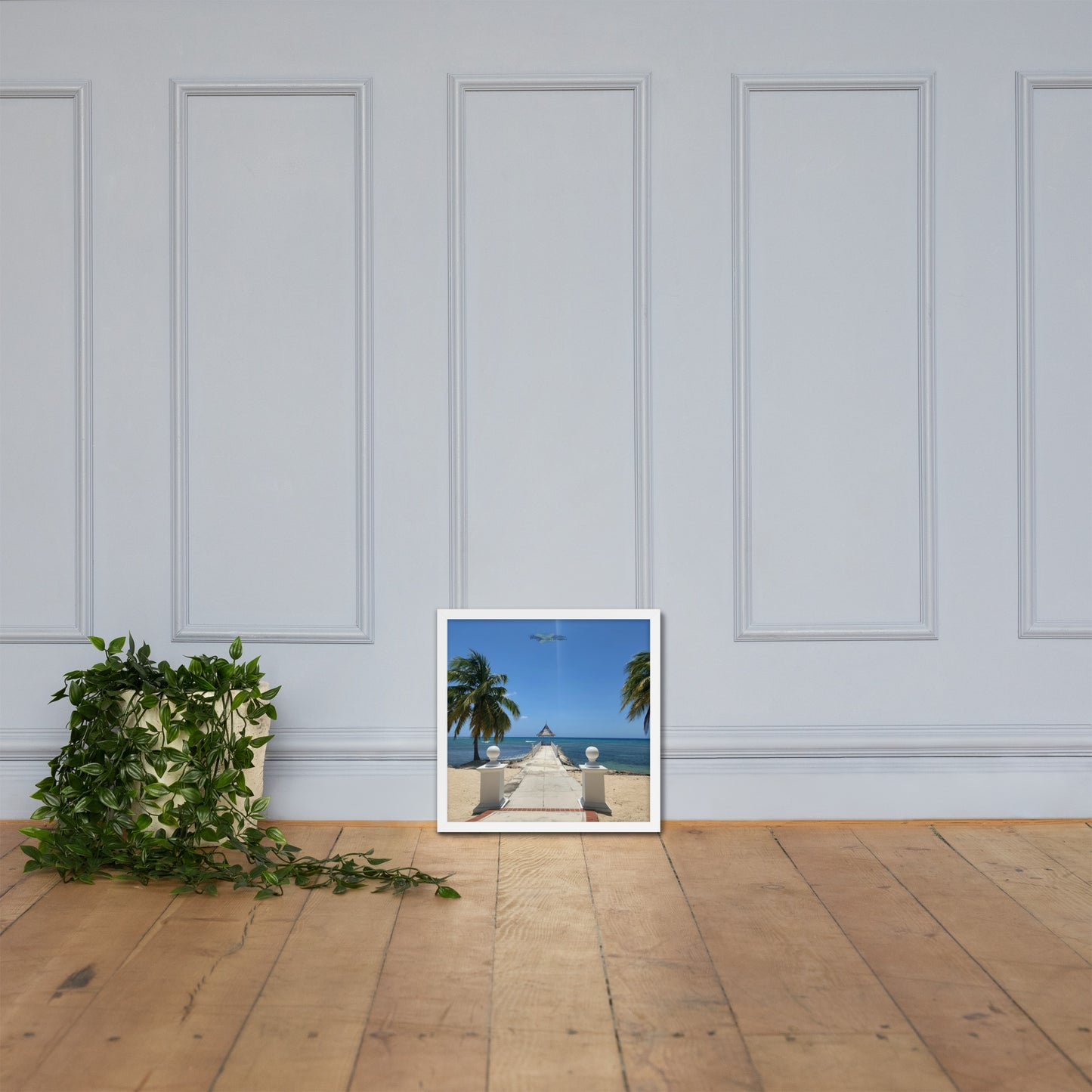 Half Moon's Crown - Picture of Jamaica white 16 x 16