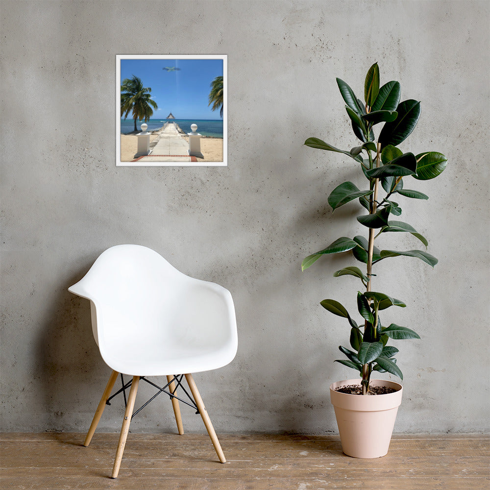 Half Moon's Crown - Picture of Jamaica white 18 x 18
