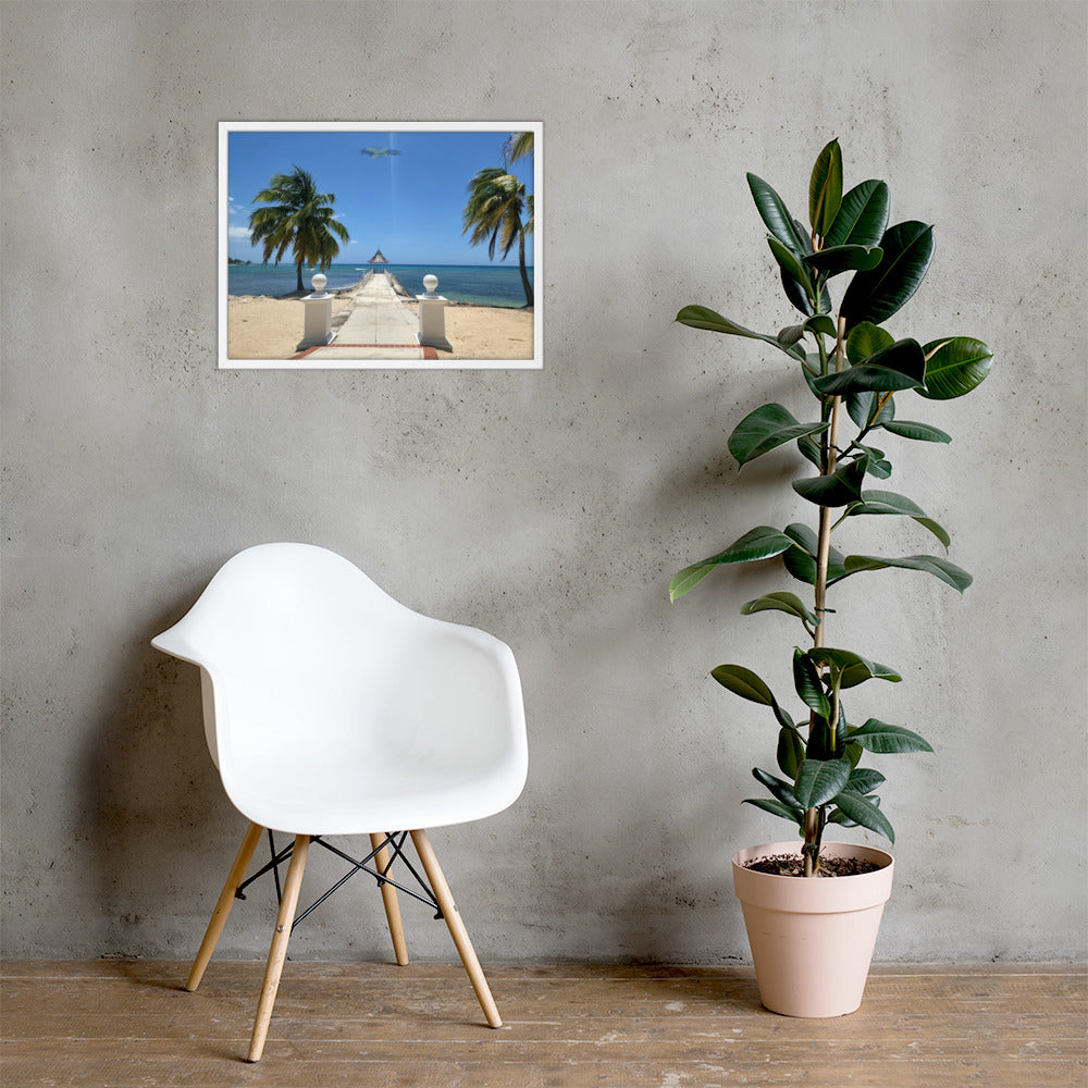 Half Moon's Crown - Picture of Jamaica white 18 x 24