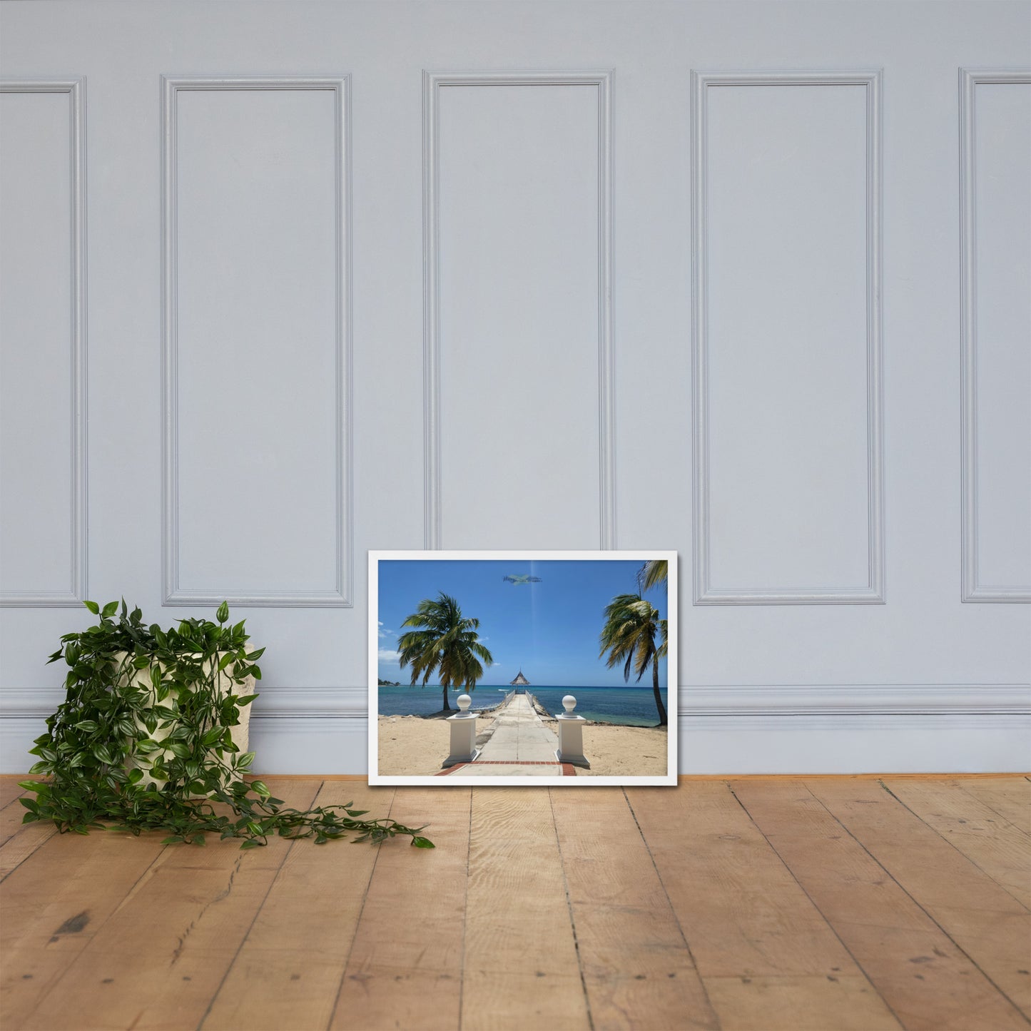 Half Moon's Crown - Picture of Jamaica white 18 x 24