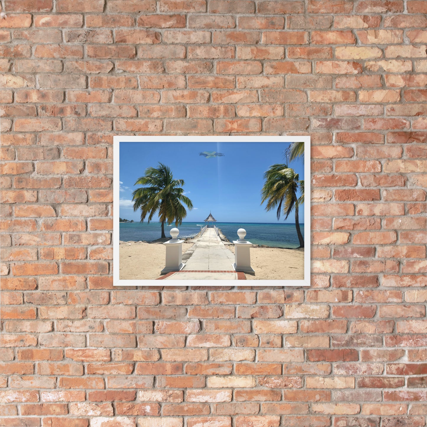 Half Moon's Crown - Picture of Jamaica white 18 x 24