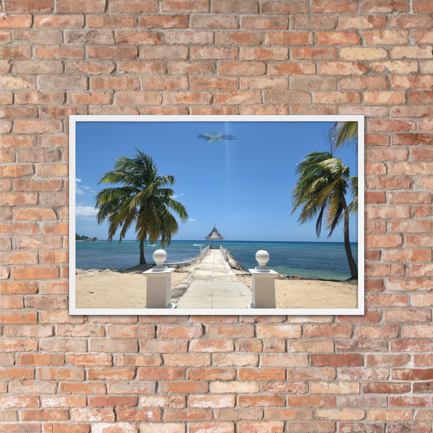 Half Moon's Crown - Picture of Jamaica white 24 x 36